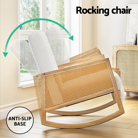 Wren Rocking Chair, White, view 5