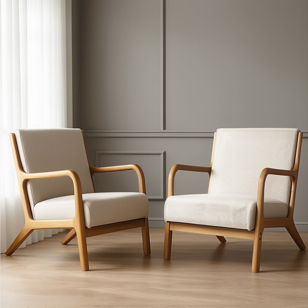 Springwood Armchair 2pcs, Beige