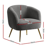 Blaxland Accent Chair, Charcoal