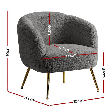 Blaxland Accent Chair, Charcoal