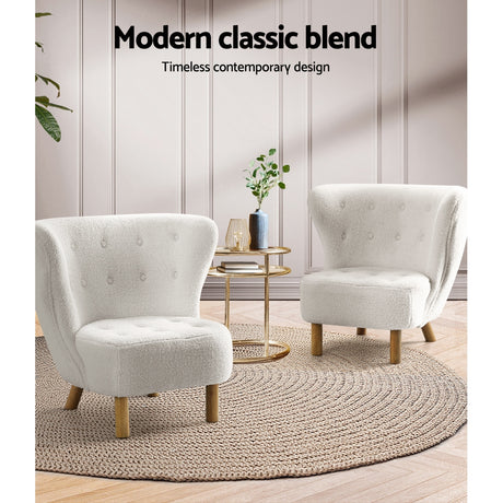 Hazel Accent Armchair, White, view 5