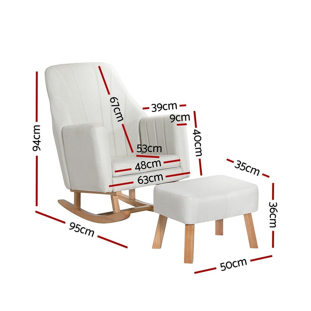 Capertee Rocking Chair, Beige