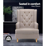 Artiss Gaia Fabric Rocking Chair - Elegant Convertible Design in Multiple Colors