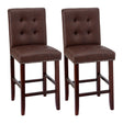 Artiss ergonomic tufted bar stools set of 2 with timber frame — Allure Home Collections