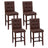 Artiss ergonomic tufted bar stools set of 4 with wooden frame — Allure Home Collections