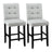 Artiss bar stool tufted upholstery and silver rivet trim detail — Allure Home Collections