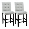 Artiss bar stool tufted upholstery and silver rivet trim detail — Allure Home Collections