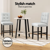 Artiss bar stool backrest and tufted upholstery close-up — Allure Home Collections