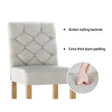 Artiss linen bar stool seat close-up showing neutral fabric — Allure Home Collections