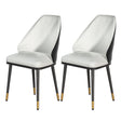 Artiss beige and black leather dining chairs set of 2 — Allure Home Collections