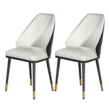 Artiss beige and black leather dining chairs set of 2 — Allure Home Collections