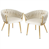 Artiss Velvet Armchair Dining Chairs — Set of 2, Multiple Colours — Allure Home Collections