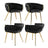 Artiss Velvet Armchair Dining Chairs — Set of 4, Beige, Black or Grey — Allure Home Collections