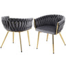 Artiss Velvet Armchair Dining Chairs — Set of 2, Multiple Colours — Allure Home Collections