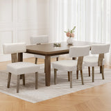 Artiss Milford Beige Linen Dining Chairs — Set of 4 — Allure Home Collections