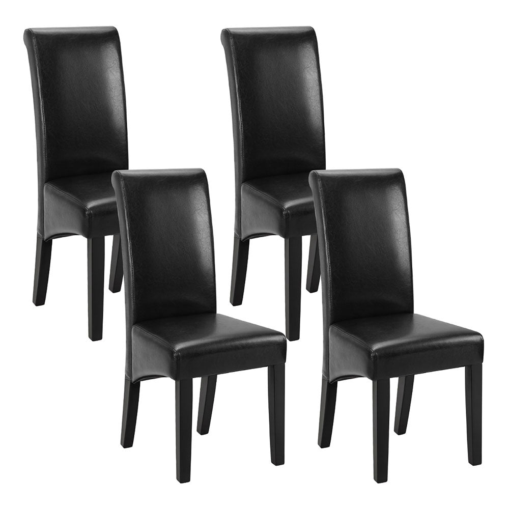 Artiss Black PU Leather Parsons Dining Chairs — Set of 2 — Allure Home Collections