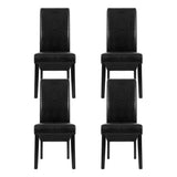 Artiss Black PU Leather Parsons Dining Chairs — Set of 2 — Allure Home Collections