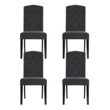 Artiss Dansk Dark Grey Linen Parsons Dining Chairs — Set of 4 — Allure Home Collections