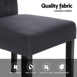 Artiss Dansk Dark Grey Linen Parsons Dining Chairs — Set of 4 — Allure Home Collections