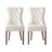 Artiss PU Leather Button-Tufted Dining Chairs — Set of 2, Black, Beige or Grey — Allure Home Collections