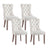 Artiss Grey Velvet Button-Tufted Dining Chairs — Set of 4, Grey or Beige — Allure Home Collections