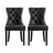 Artiss PU Leather Button-Tufted Dining Chairs — Set of 2, Black, Beige or Grey — Allure Home Collections