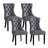Artiss Grey Velvet Button-Tufted Dining Chairs — Set of 4, Grey or Beige — Allure Home Collections
