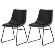 Artiss Retro PU Leather Dining Chairs with Cross-Stitch Detail — Set of 2 — Allure Home Collections