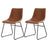 Artiss Retro PU Leather Dining Chairs with Cross-Stitch Detail — Set of 2 — Allure Home Collections