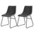Artiss Retro PU Leather Dining Chairs with Cross-Stitch Detail — Set of 2 — Allure Home Collections