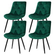 Artiss Green Velvet Diamond-Tufted Dining Chairs — Set of 4 — Allure Home Collections