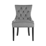 Artiss Cayes Grey Velvet French Provincial Dining Chairs — Set of 4 — Allure Home Collections
