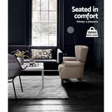 Artiss Andrew Wingback Armchair in Beige