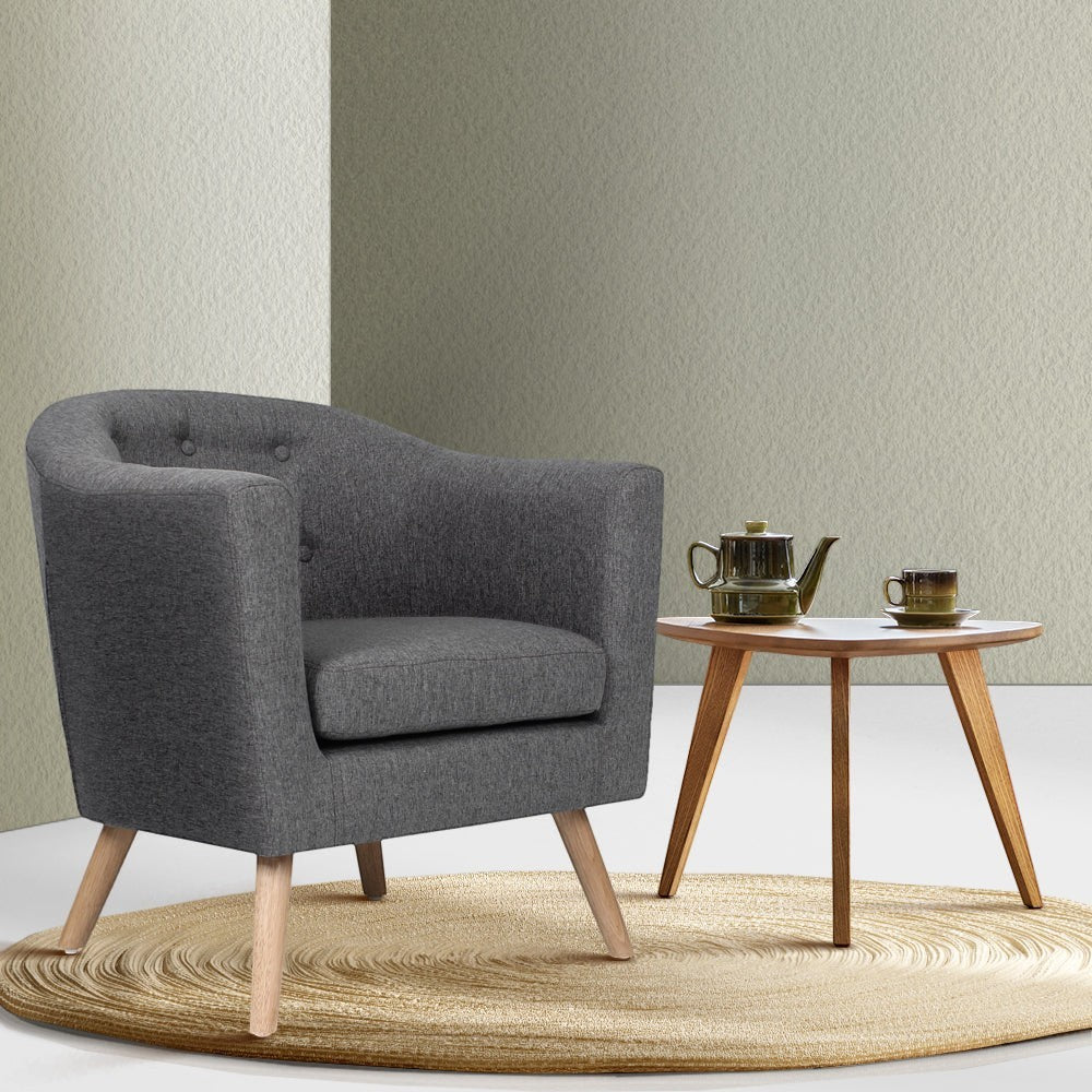 Megalong Tub Chair, Grey