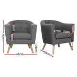 Megalong Tub Chair, Grey