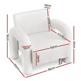 Sun Valley Accent Chair, White