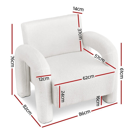 Sun Valley Accent Chair, White
