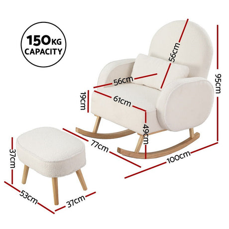 Bilpin Rocking Chair, White