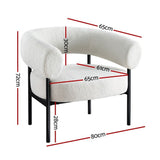 Medlow Bath Accent Chair, White