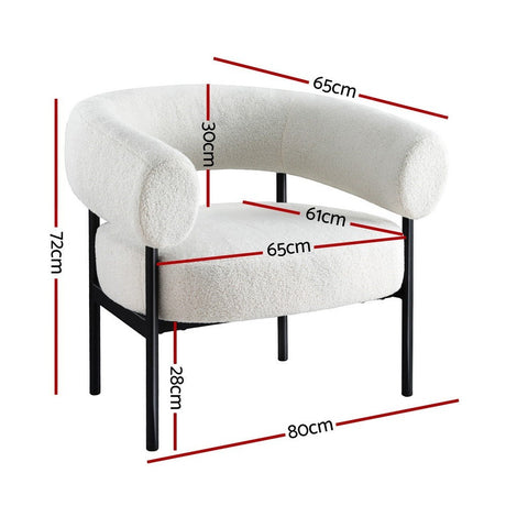 Medlow Bath Accent Chair, White