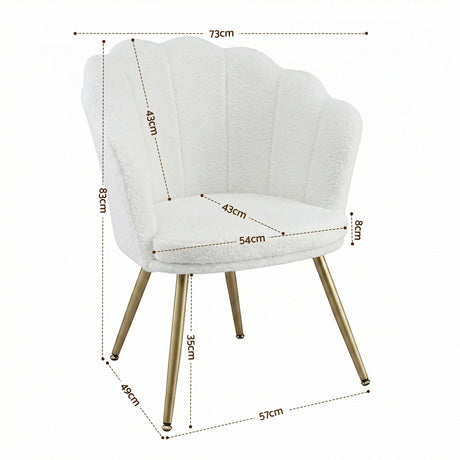 Clarence Accent Chair, White