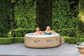 Dobbiaco four person tan inflatable bubble massage spa