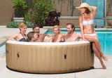 Anterselva six person tan inflatable bubble massage spa