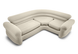 Pals Beige inflatable corner sofa in a modern living room