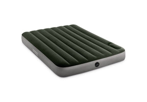 Double Dura Beam air mattress with velvety flocked top and built in foot pump
