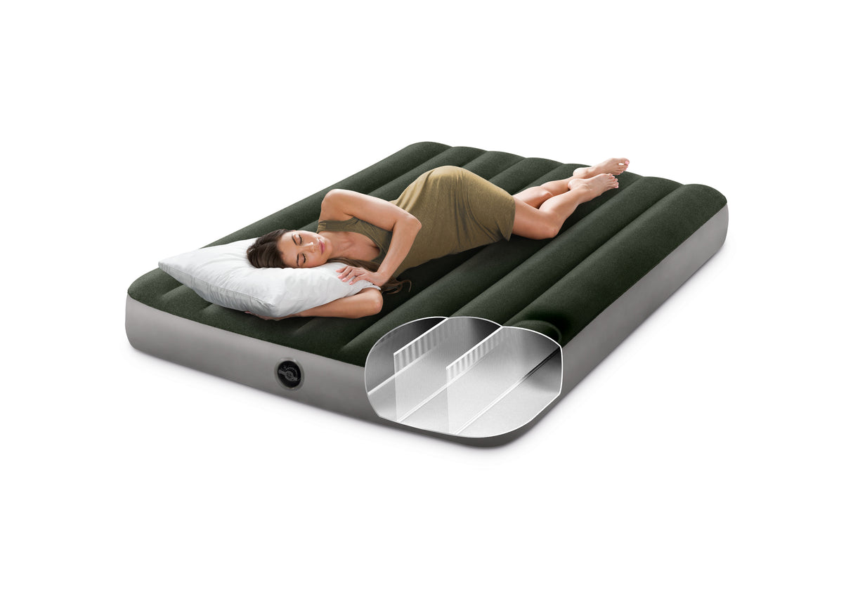 Lyell Dura Beam Standard Downy Air Mattress, Double Built In Foot Pump