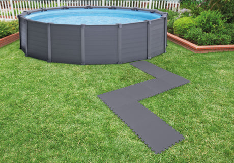 Interlocking Foam Floor Mat Set, Grey 50x50cm
