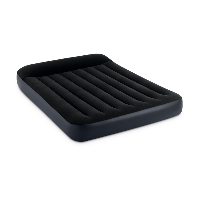 Marvel double full flocked classic airbed with built in pump