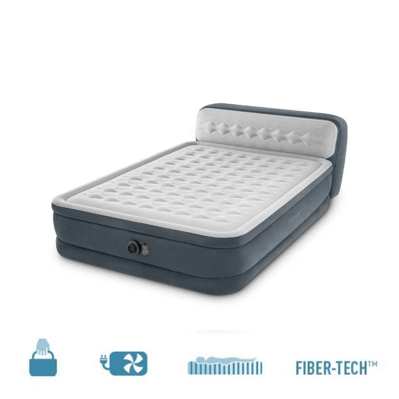 Sulphur Queen Air Mattress, Deluxe Headboard Raised 46cm