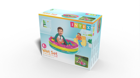 Baby ball pit with 50 play balls and repair patch